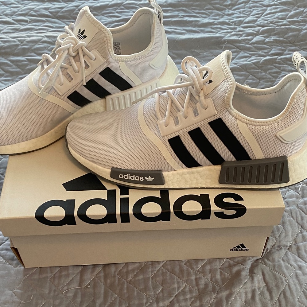 Adidas NMD 1 BOOST White and Black Sneakers - never worn